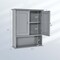 Costway Bathroom Wall Cabinet Medicine Storage Organizer with Adjustable Shelf & 2 Doors